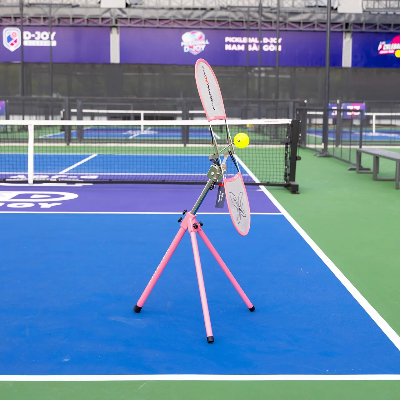 thiết bị tập topspin pickleball hồng 3